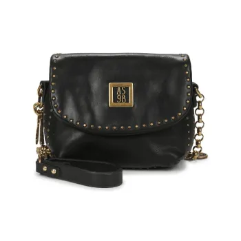AirStep Cow Leather Crossbody Bag, Shoulder Bag Women's Black