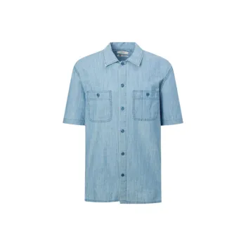 HAZZYS Shirts Men Bright Blue