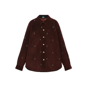 LOEWE SS24 Shirt Men's Cocoa Brown