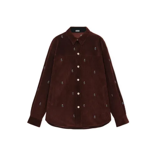 LOEWE SS24 Shirt Men's Cocoa Brown