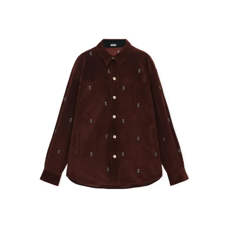 LOEWE SS24 Shirt Men's Cocoa Brown-0
