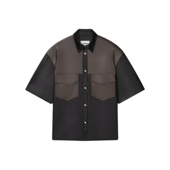 NANUSHKA Mance Faux leather Shirt