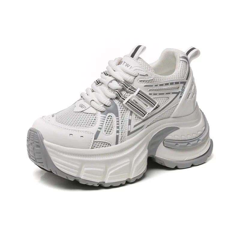 NRDROFFICIAL Cushioning, Impact Resistant, Abrasion Resistant, Slip Resistant Low Top Chunky Sneakers Women's-6