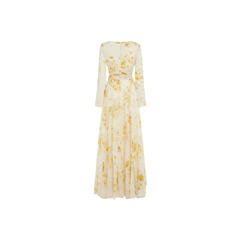 GIAMBATTISTA VALLI Long-Sleeved Dresses Women's Yellow-1