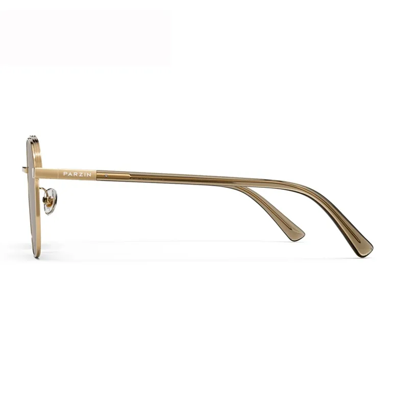 PARZIN Alloy Plate Frame Irregular Shape Sunglasses Men's-2