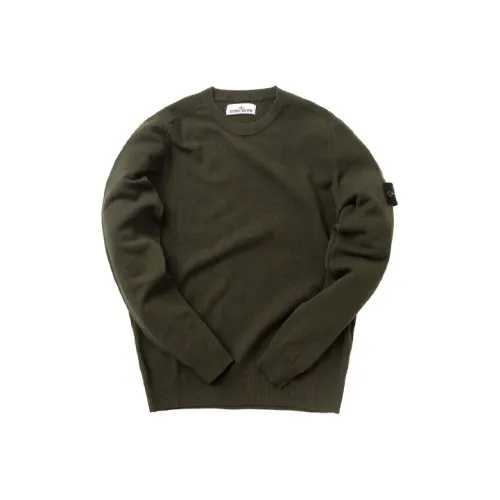STONE ISLAND Sweaters Men Green Musk
