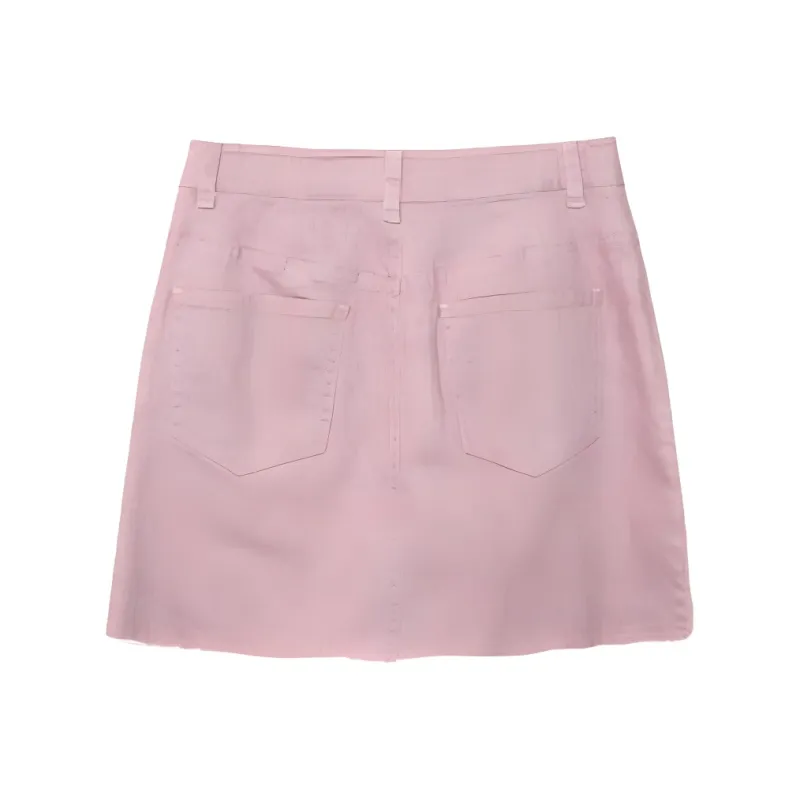 SOLIGHTER Denim Short Skirts Women's-3