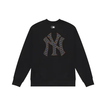MLB MONOGRAM Collection New York Yankees 24FW Crewneck Sweatshirt Unisex Black