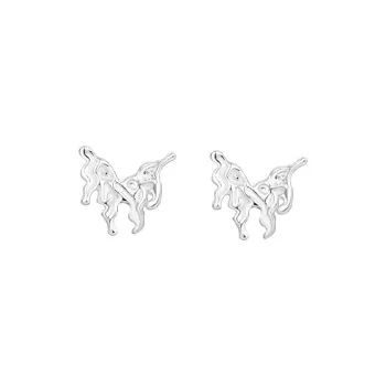 NVBBK Stud Earrings 999 Fine Silver Women's
