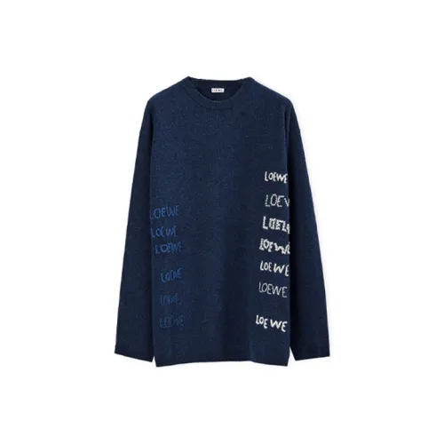 LOEWE Sweaters Men Dark Blue