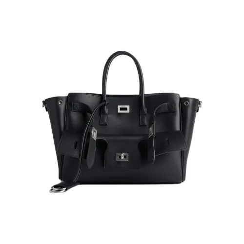 Balenciaga Bel Air Cow Leather Tote Bag, Shopping Bag, Shoulder Bag, Handbag Small Size Women's Black