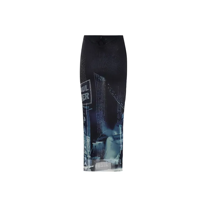 Jean Paul Gaultier Mesh Long Skirt 'Pigalle'-1
