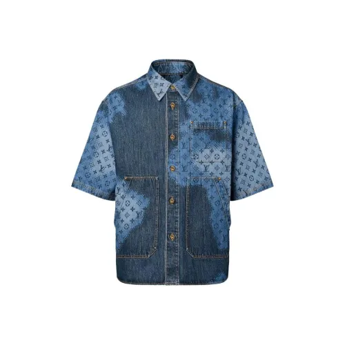 LOUIS VUITTON SS24 Shirt Men's Blue