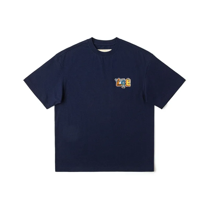 Melting Sadness X Lee T-Shirts Unisex Navy Blue-0