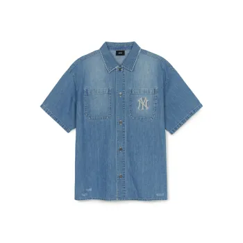MLB New York Yankees Shirt Unisex Sky Blue