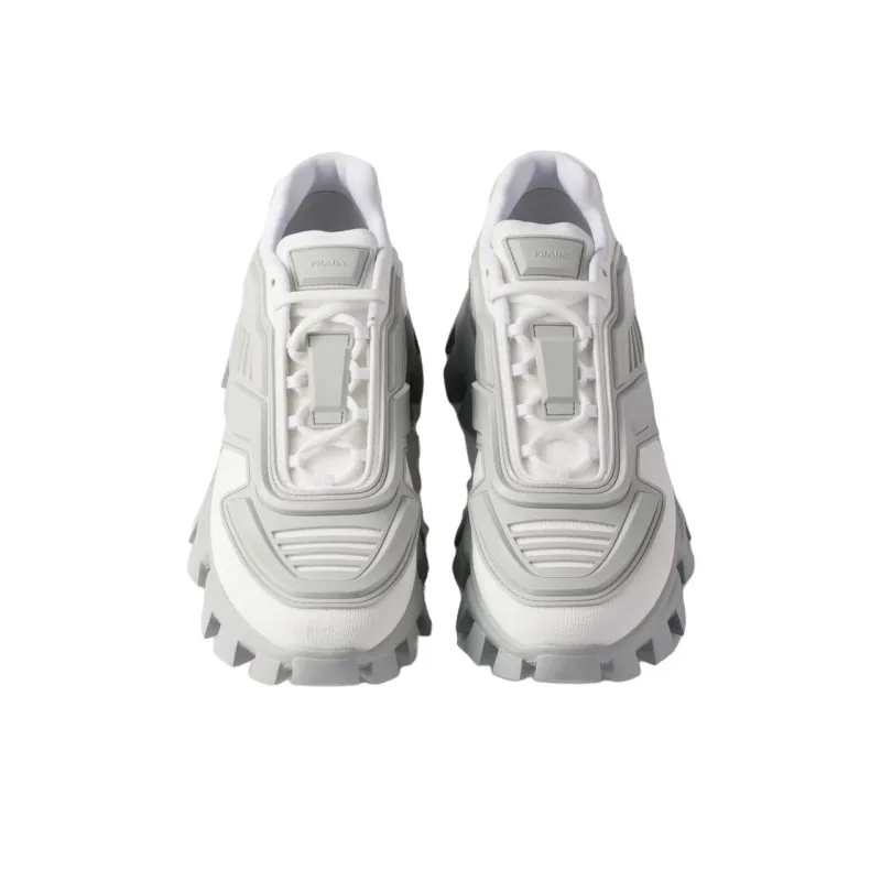 PRADA Cloudbust Thunder Low Top Chunky Sneakers Men's White Gray-4