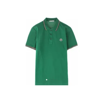 Moncler Polo Shirts Men Green