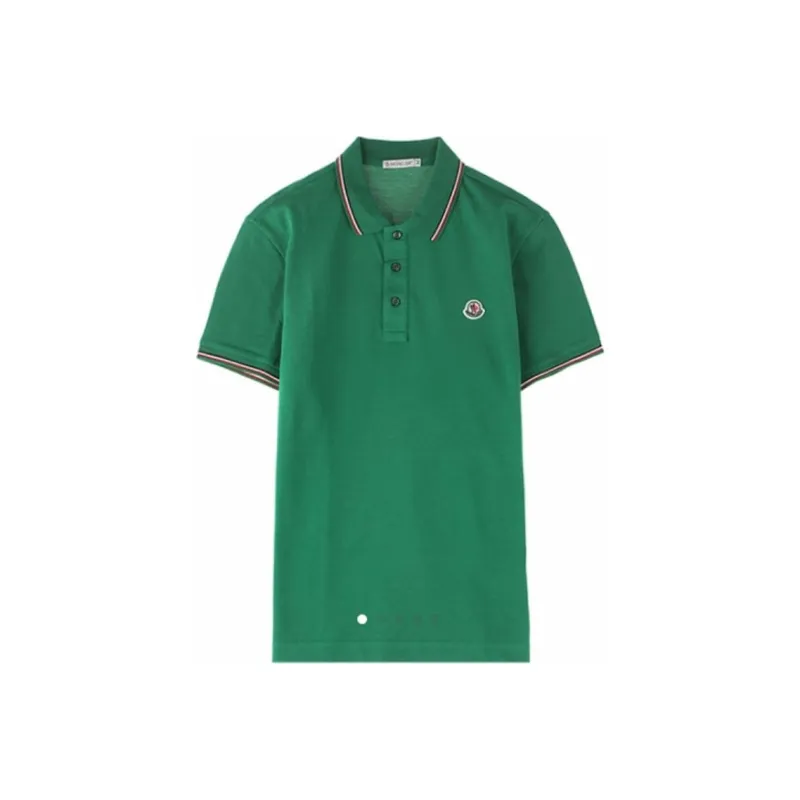 Moncler Polo Shirts Men Green-0