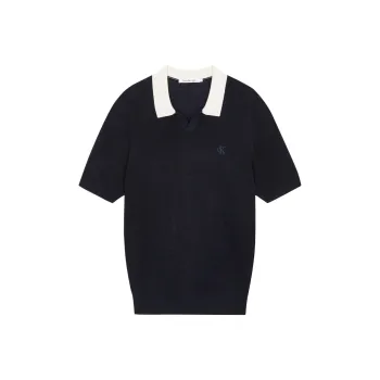 CALVIN KLEIN Polo Shirt Men's Night Sky
