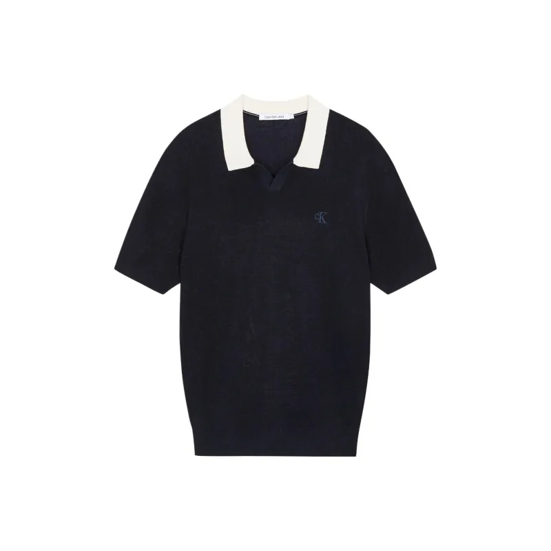 CALVIN KLEIN Polo Shirt Men's Night Sky-0