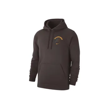 Nike Club Running Pullover Hoodie Sweatshirt Men's Brown