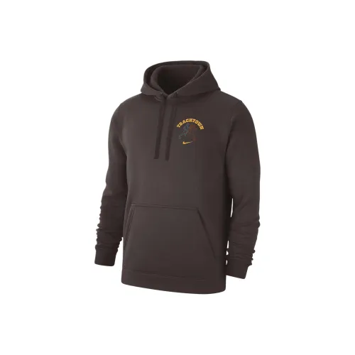 Nike Club Running Pullover Hoodie Sweatshirt Men's Brown