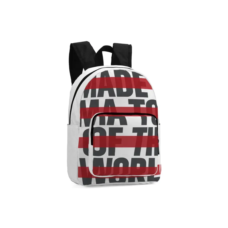 ONRF SOUNDBYTE Collaboration Polyester Water Repellent Backpack Medium Size Unisex White-16