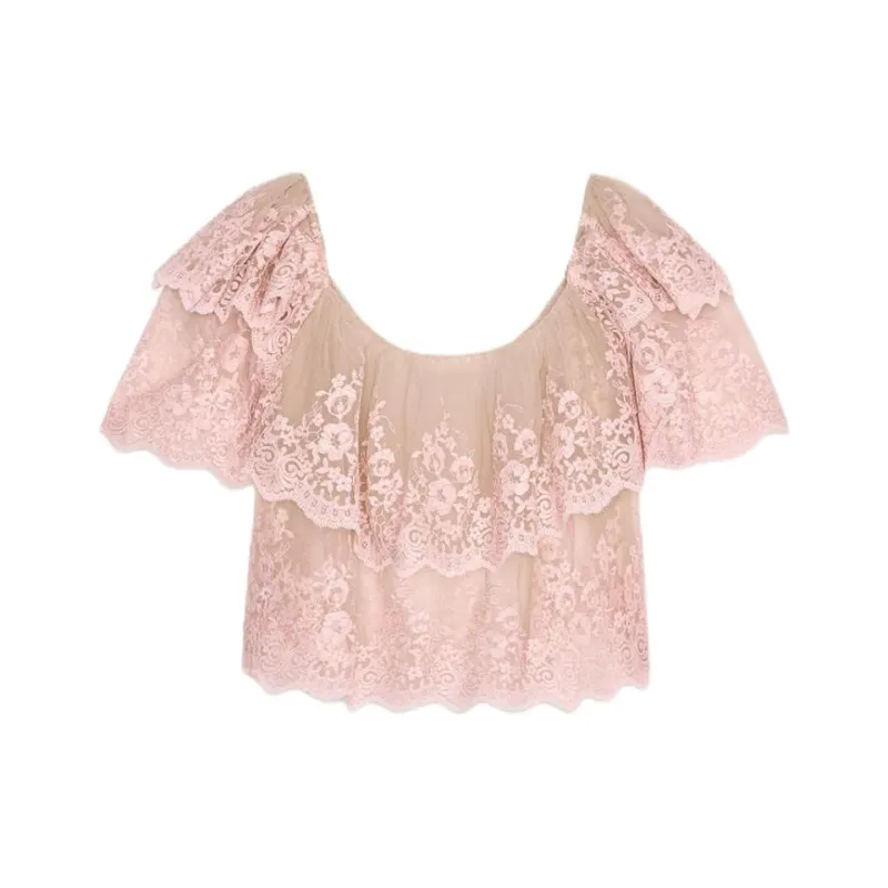 ZARA T Shirts Women's Pink-1
