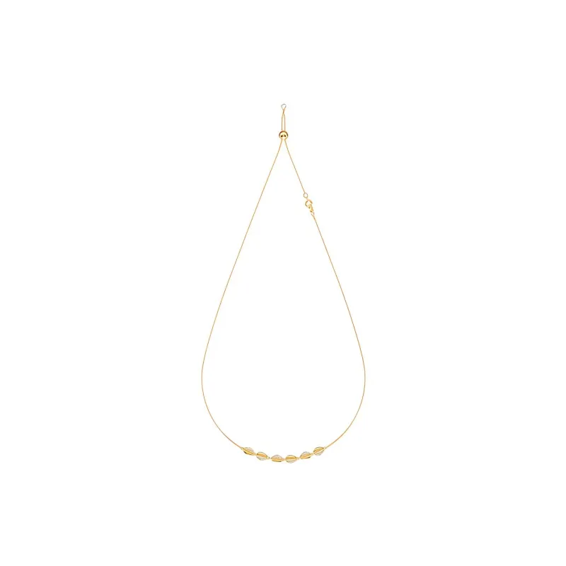 Swarovski Shell Necklaces Women's Gold-4