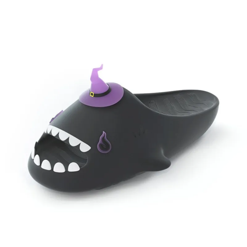 HelloSlippers Sharkicks Witch Hat, Slide Slippers Unisex-0