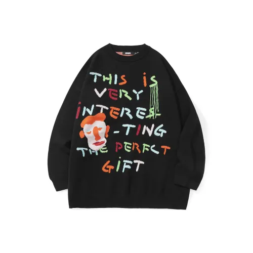 GENANX Sweaters Unisex Black