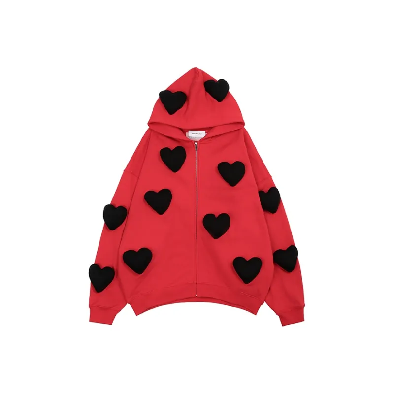 SQQZ Project Hooded Cardigan Sweatshirts Unisex-4