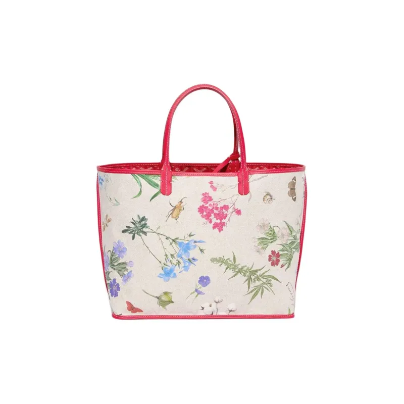 GOYARD Saint Louis PM Canvas With Leather Tote Bag, Shopping Bag, Handbag Small Size Women's Fuchsia-1