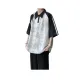 White with Black Collar