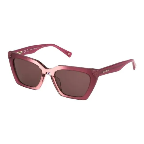 Sting Acetate Irregular Shape Sunglasses Women's Red