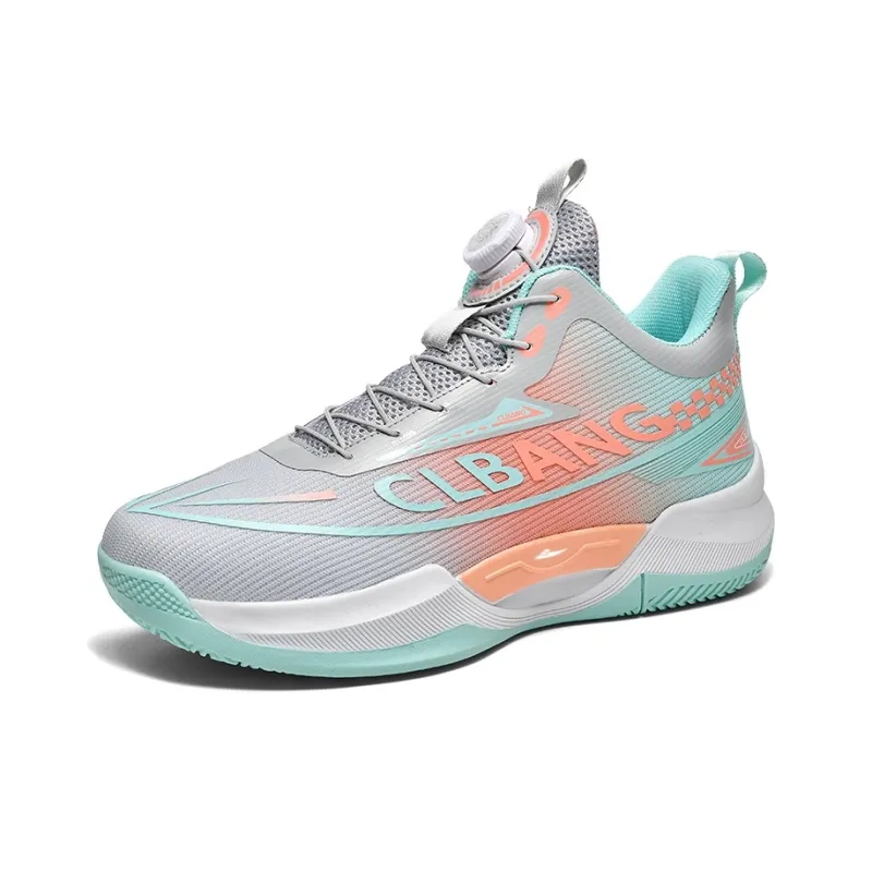 Kuding Basketball Shoes Unisex Low Top Gray Purple/Black Orange Purple/Green Pink/Mismatched White Purple+Black Orange Purple-2