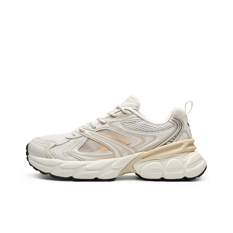 Kappa Anti Slip Wear Resistant Low Top Chunky Sneakers Unisex Moon Gray-0
