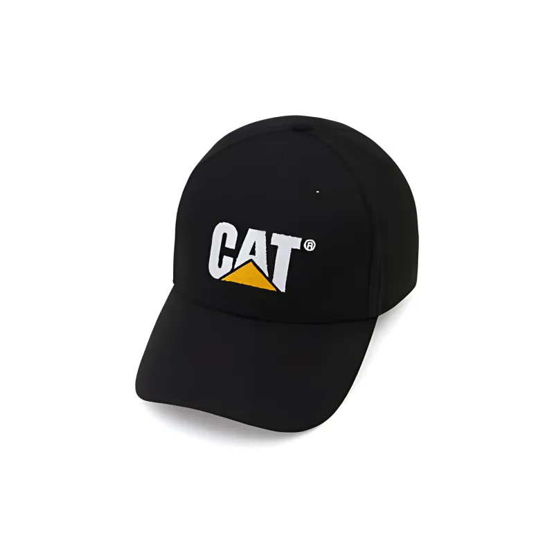 CAT Cotton Baseball Caps Unisex Black-0