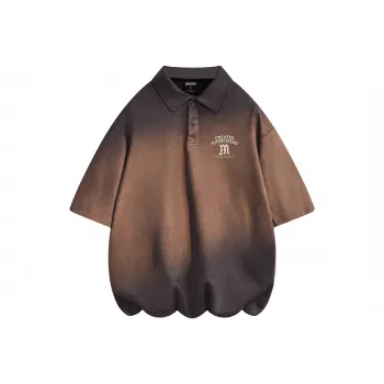ZMOH Lapel Polo Shirt Short Sleeved Unisex