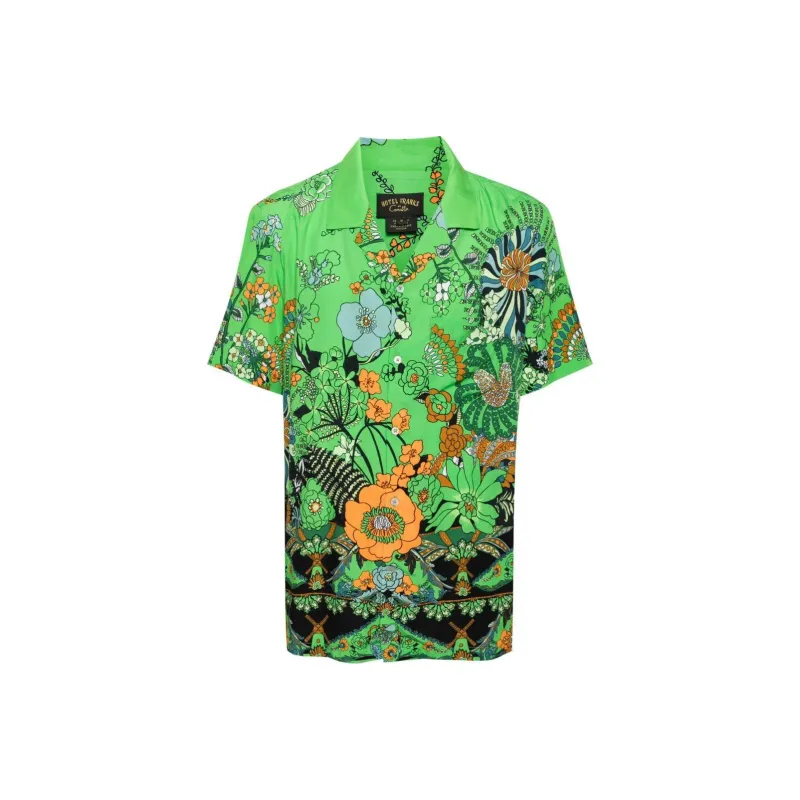 Camilla Floral print Modal Shirt-0