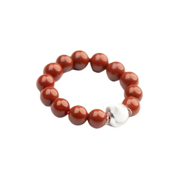 Xianyuan Southern Red Agate Rings Unisex