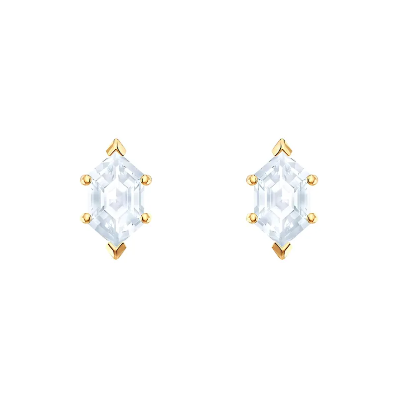 Swarovski Oz Stud Earrings Women's White-0