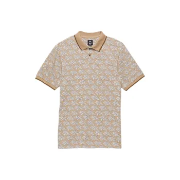 Vans BMX Peak X Lewis Mills Polo Shirt Polo Shirt Men's Yellow Brown
