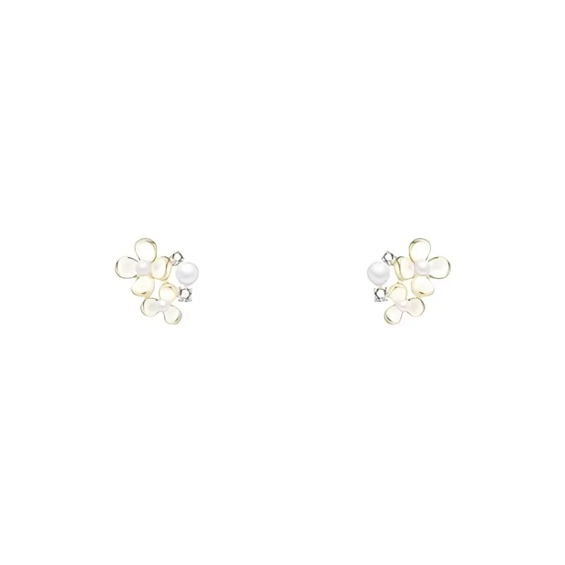 Universe Search S925 Silver Stud Earrings Women's-0