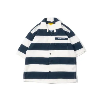 DAKYAM Shirts Unisex Blue White