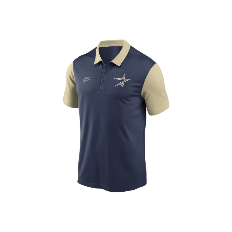 Nike MLB Collaboration Houston Astros Polo Shirt Houston Space Raccoon Team Men's Marine Blue-0