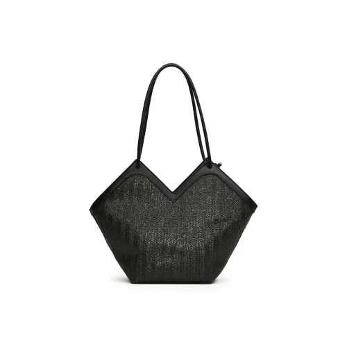 Wenpercy Straw Woven Shoulder Bag Regular Women's Multicolor