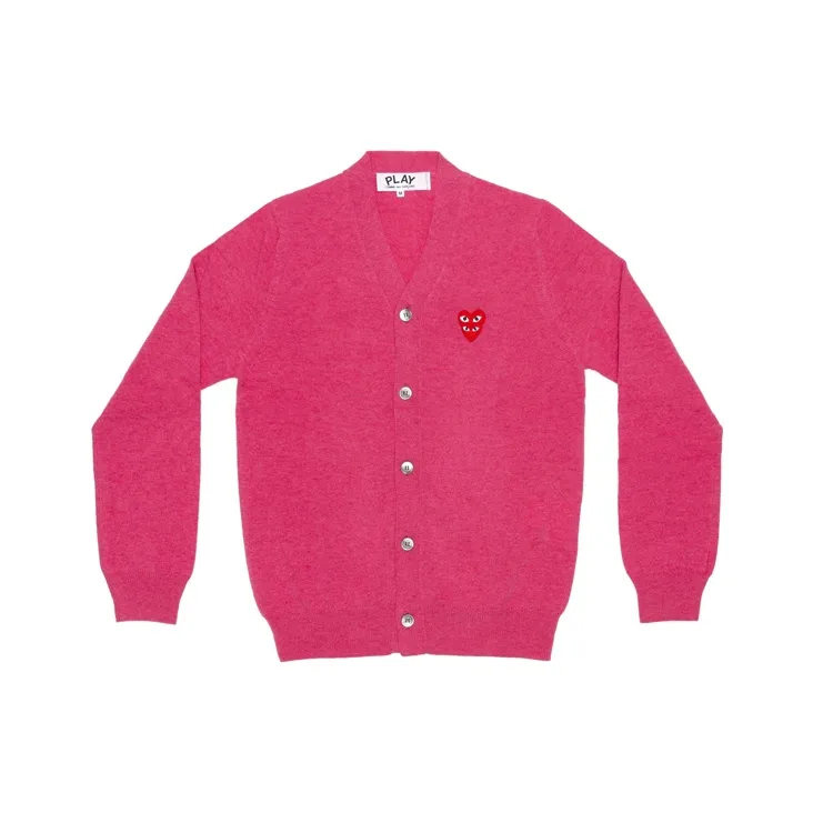 CDG Play Sweaters Men Pink-0