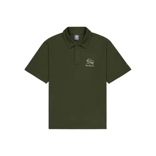 New Balance Polo Shirt Unisex Dark Khaki Green