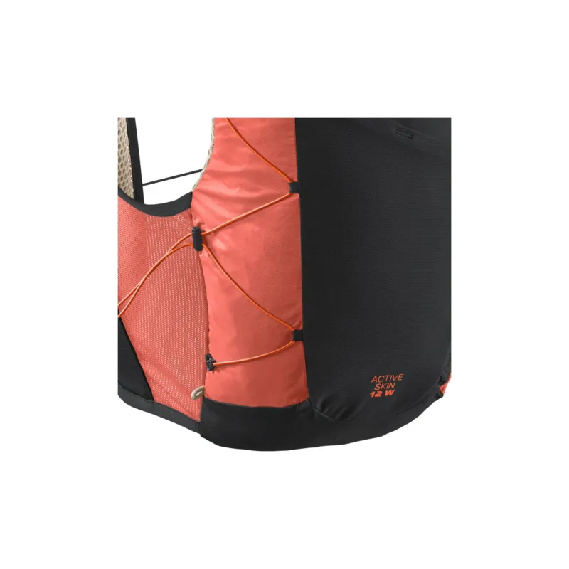 SALOMON ACTIVE SKIN Mountaineering Bag Outdoor Bag Hiking 12L Orange Women's-2